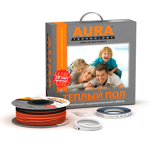 Электрический теплый пол AURA Heating KTA 37-650 (кабель)